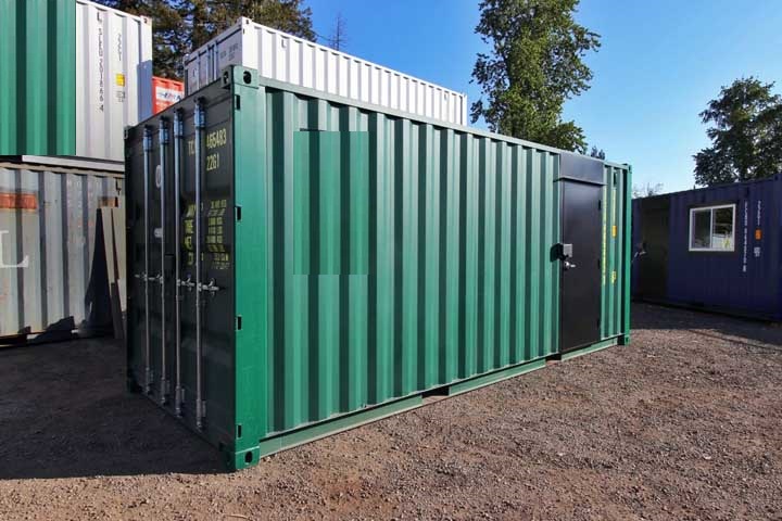 7′ Office Container + Storage Locker - Tupcan Pty Ltd