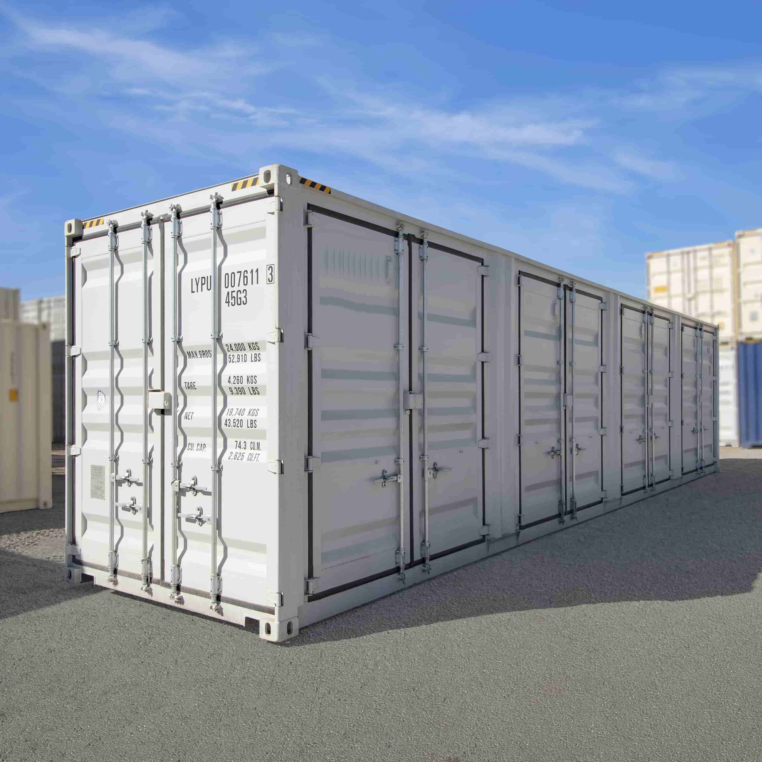 40’HC New (1-trip) Shipping Container with 4 x Side Doors - Tupcan Pty Ltd