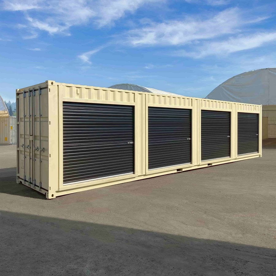 40’HC “CONTAINMENT CUBE” with 4 x Roll Up Doors - Tupcan Pty Ltd