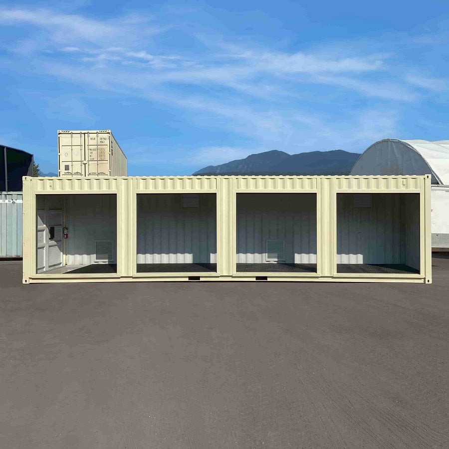 40’HC “CONTAINMENT CUBE” with 4 x Roll Up Doors - Tupcan Pty Ltd