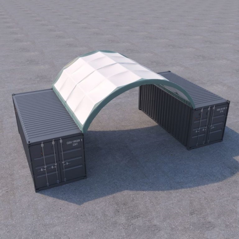 20’ x 20’ Fabric Container Shelter
