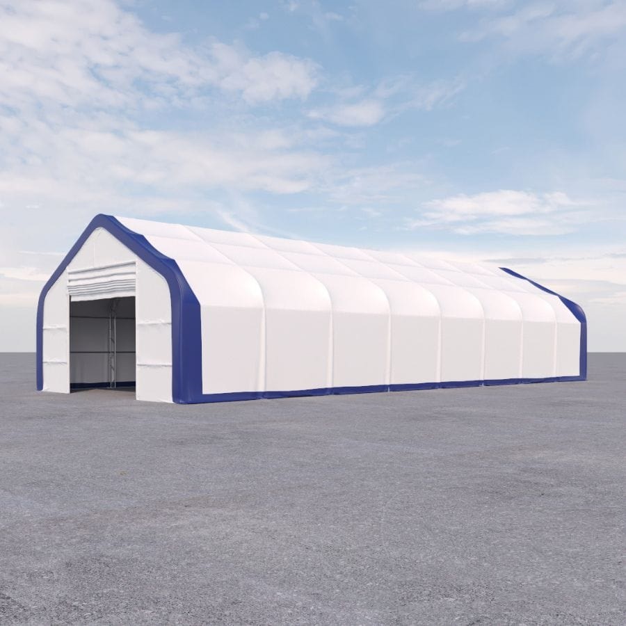 Dual Truss Storage Shelter (30′ x 80′ x 20′) - Tupcan Pty Ltd