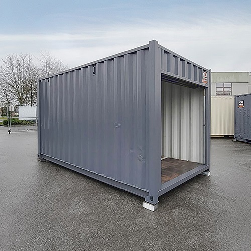 15′ “Cut Down” Used Container + Rollup - Tupcan Pty Ltd