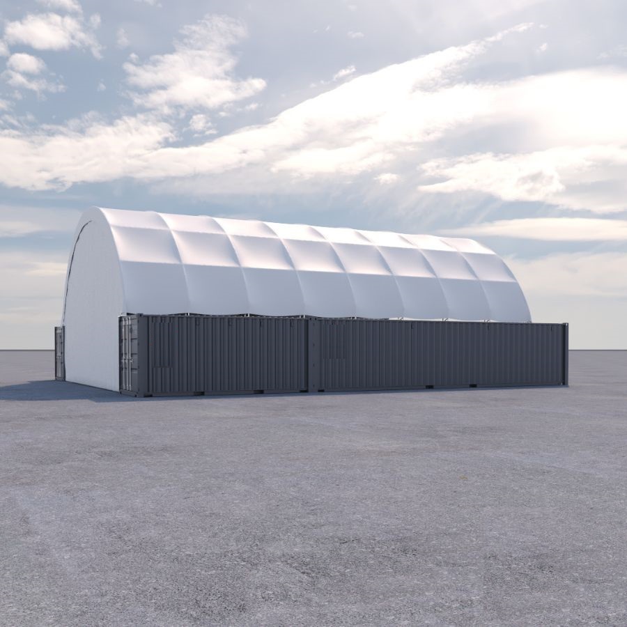 40’ x 60’ Container Shelter - Tupcan Pty Ltd