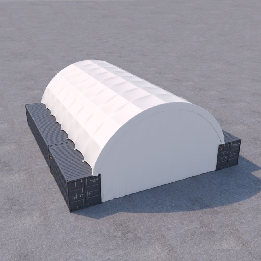 40’ x 60’ Container Shelter - Tupcan Pty Ltd