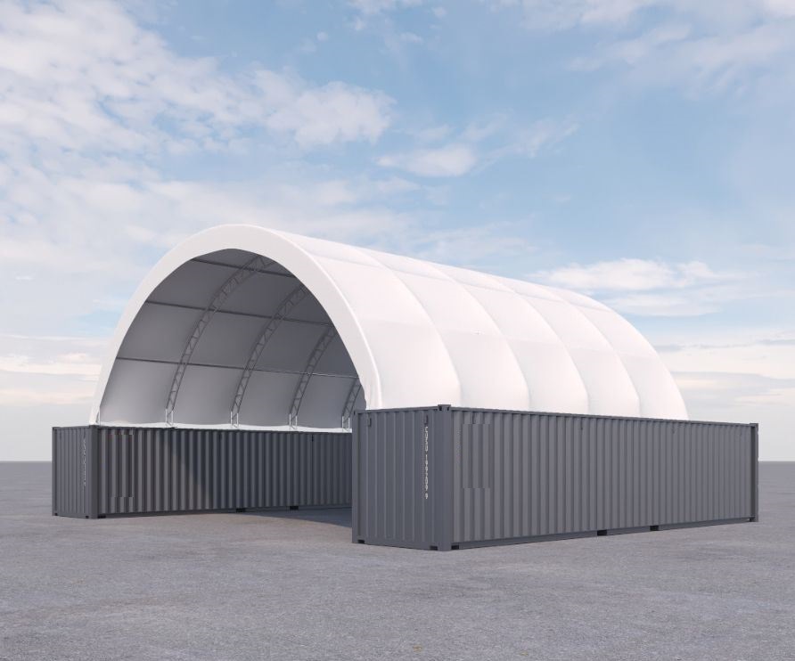 40’ x 40’ Fabric Container Shelter - Tupcan Pty Ltd