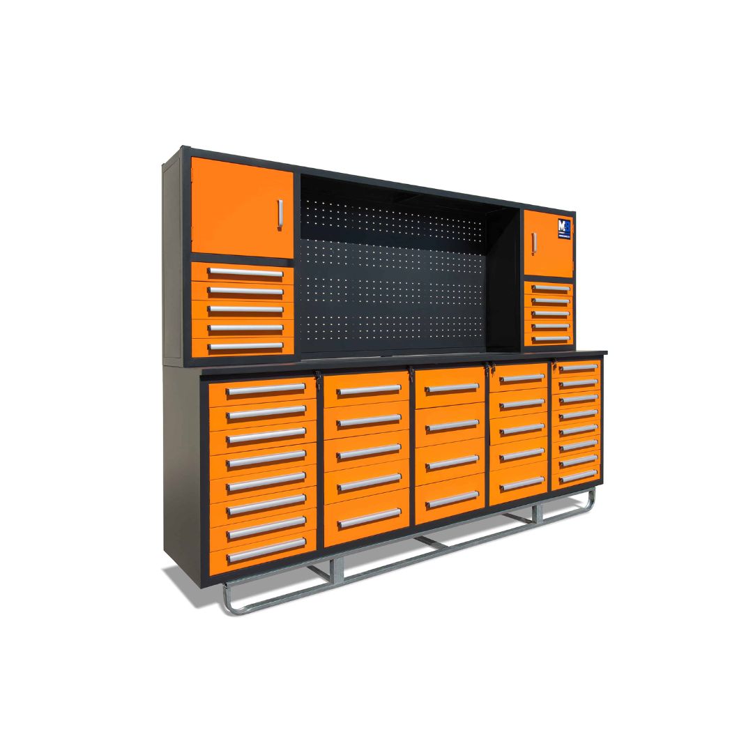 M&B | 10’ Workbench Cabinet with 40 Drawers - Tupcan Pty Ltd
