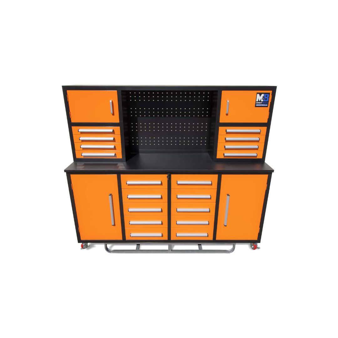 M&B | 7’ Workbench Cabinet with 18 Drawers - Tupcan Pty Ltd
