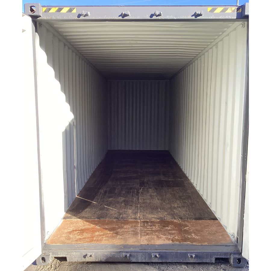 25’HC Used Shipping Container (Painted Slate Grey) - Tupcan Pty Ltd