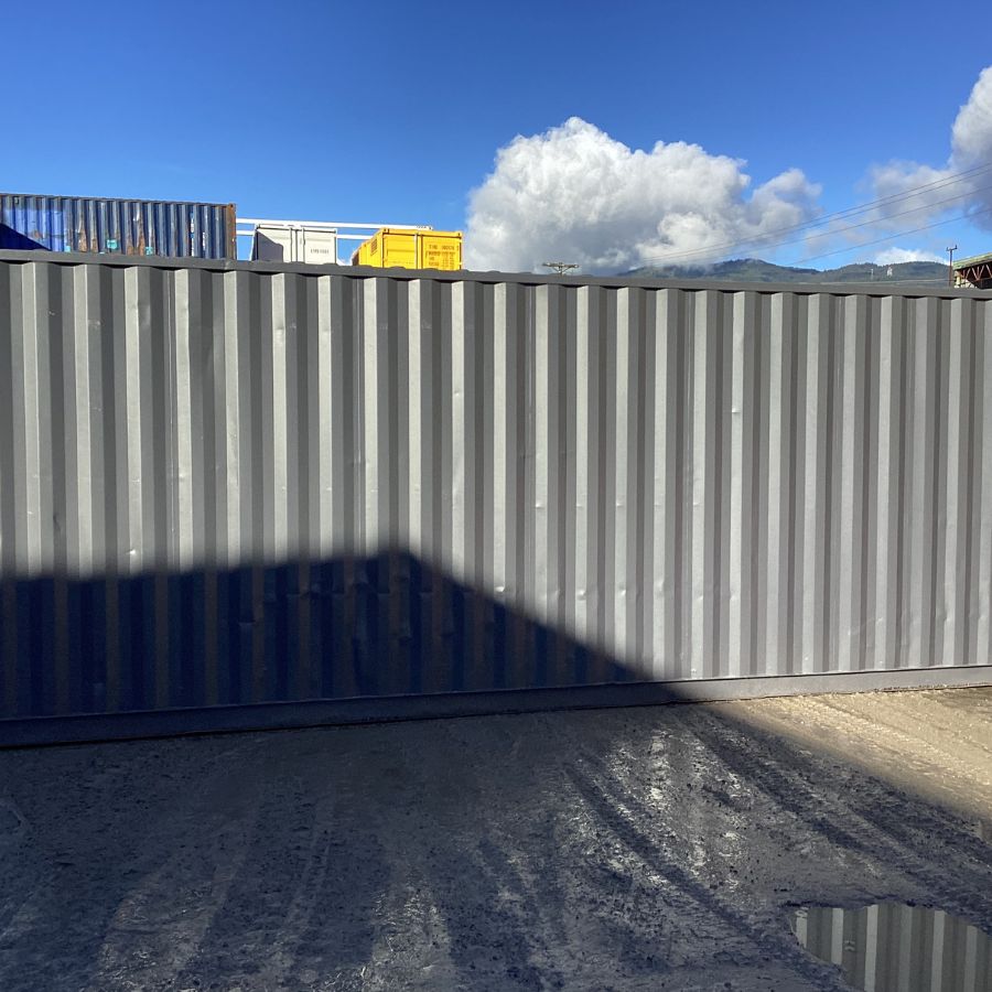 25’HC Used Shipping Container (Painted Slate Grey) - Tupcan Pty Ltd