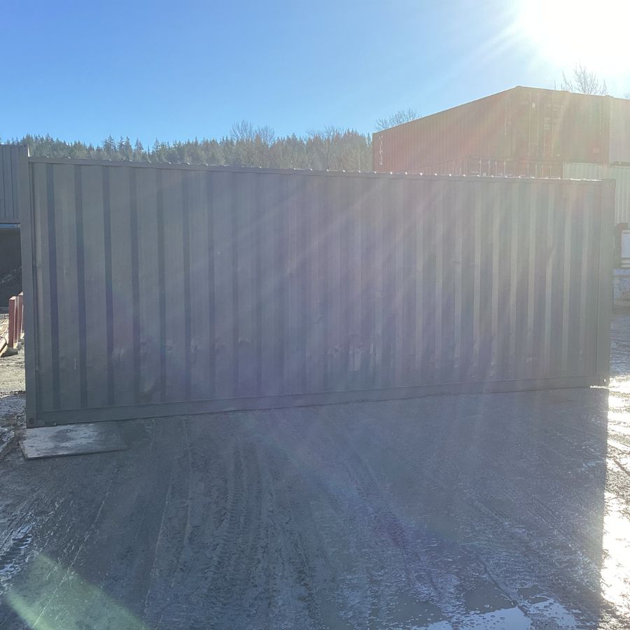25’HC Used Shipping Container (Painted Slate Grey) - Tupcan Pty Ltd